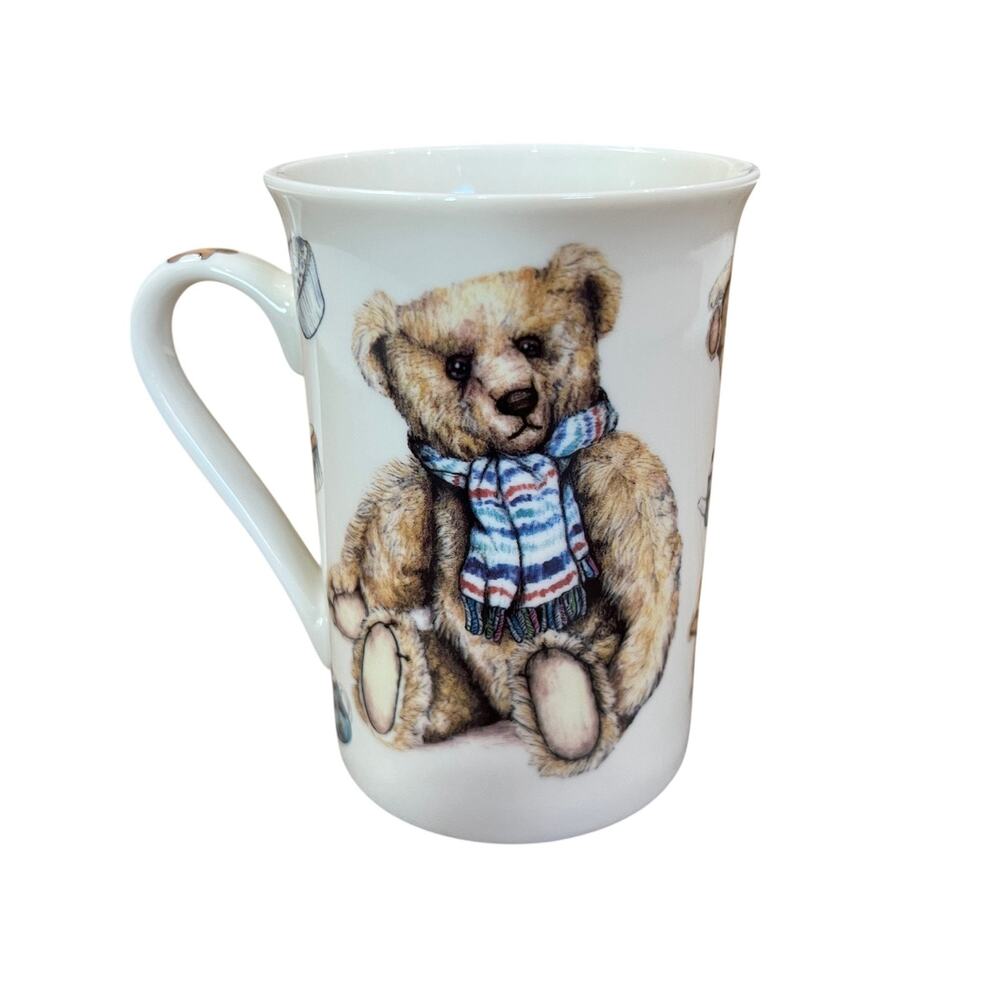 Kent Pottery Teddy Bear Coffee Mug Porcelain England Collectible Tea Cup